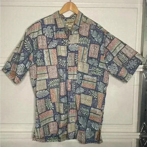 Vintage Cooke Street Reverse Print Honolulu Hawaii Short Sleeve Button Down 2XL